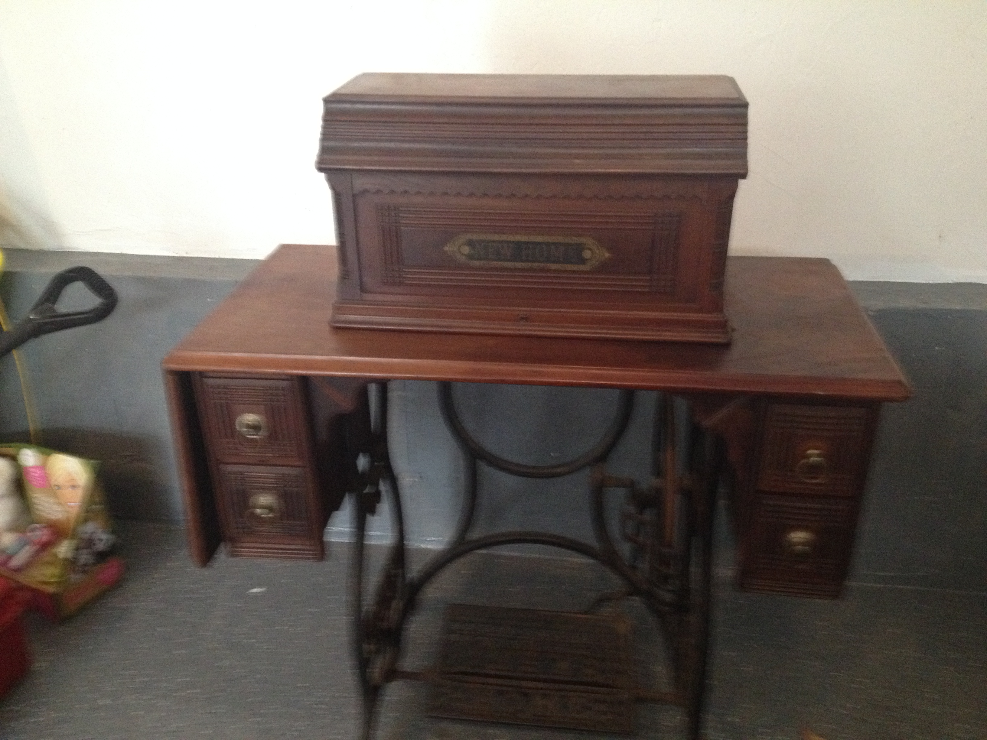 New home sewing machine antique